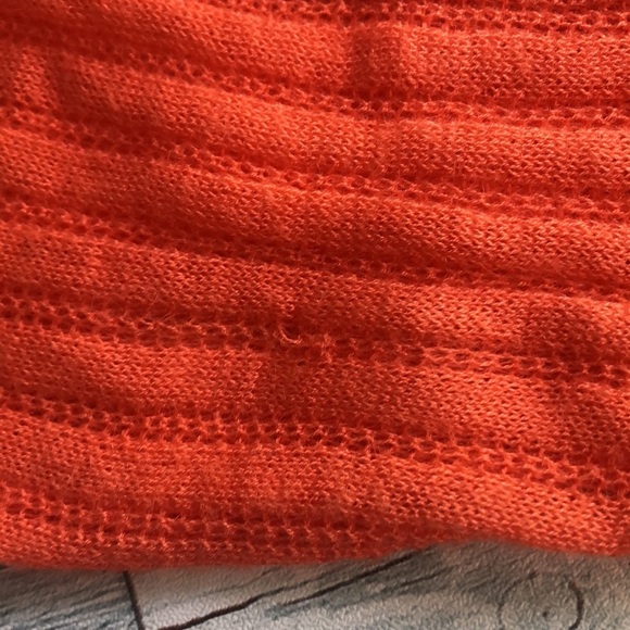 Worthington Summer Orange Lightweight Cardigan Medium - Picture 8 of 8
